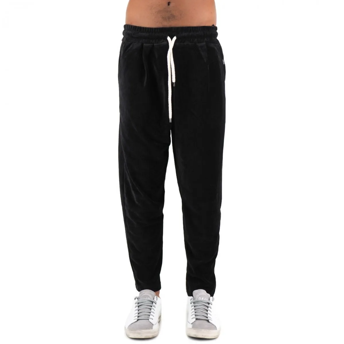 Basic Chenille Pants Nero