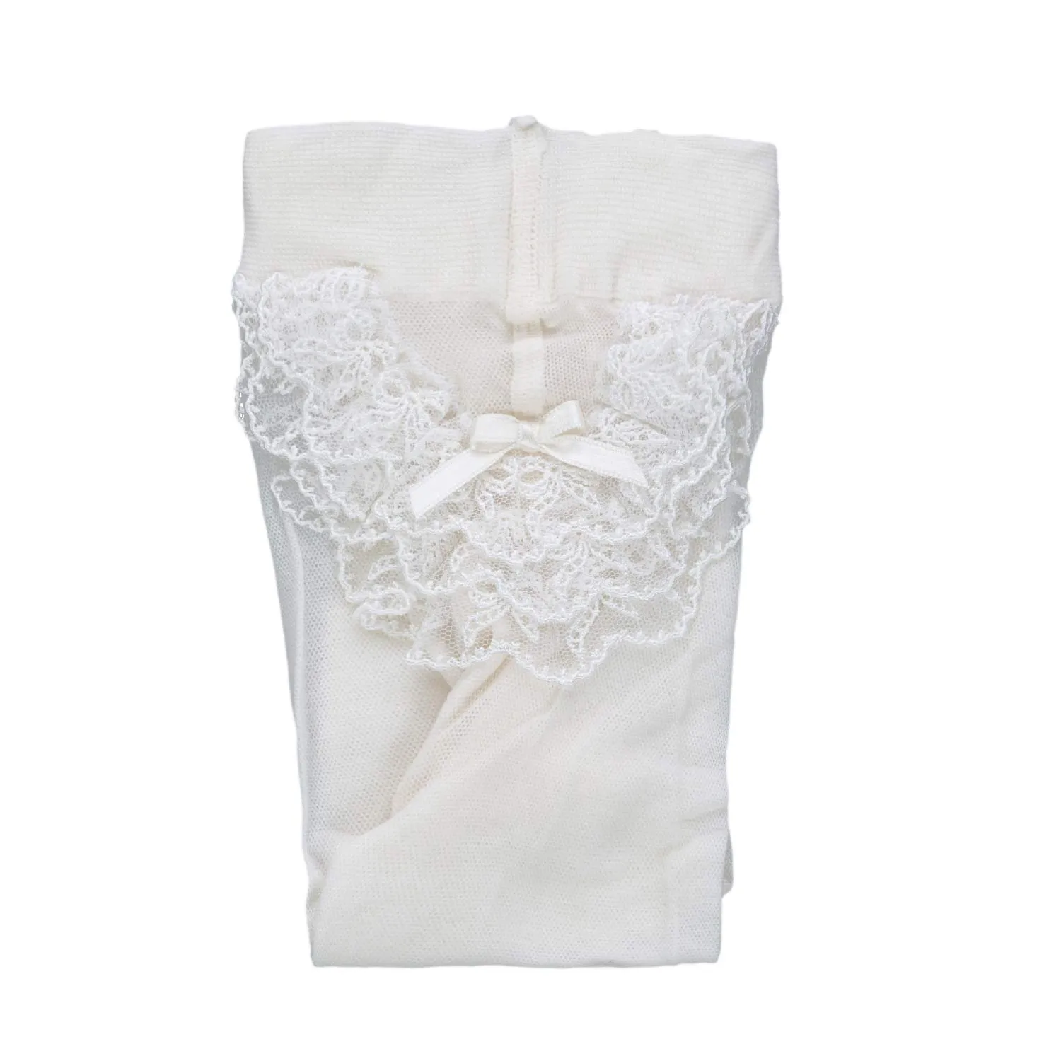 Collant Bianco Latte Neonata