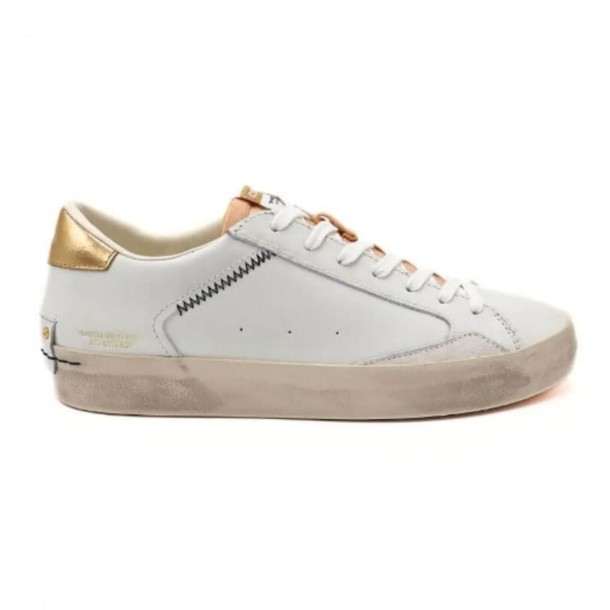 CRIME LONDON SNEAKER 27006 PP6.10 BIANCO/ROSA  