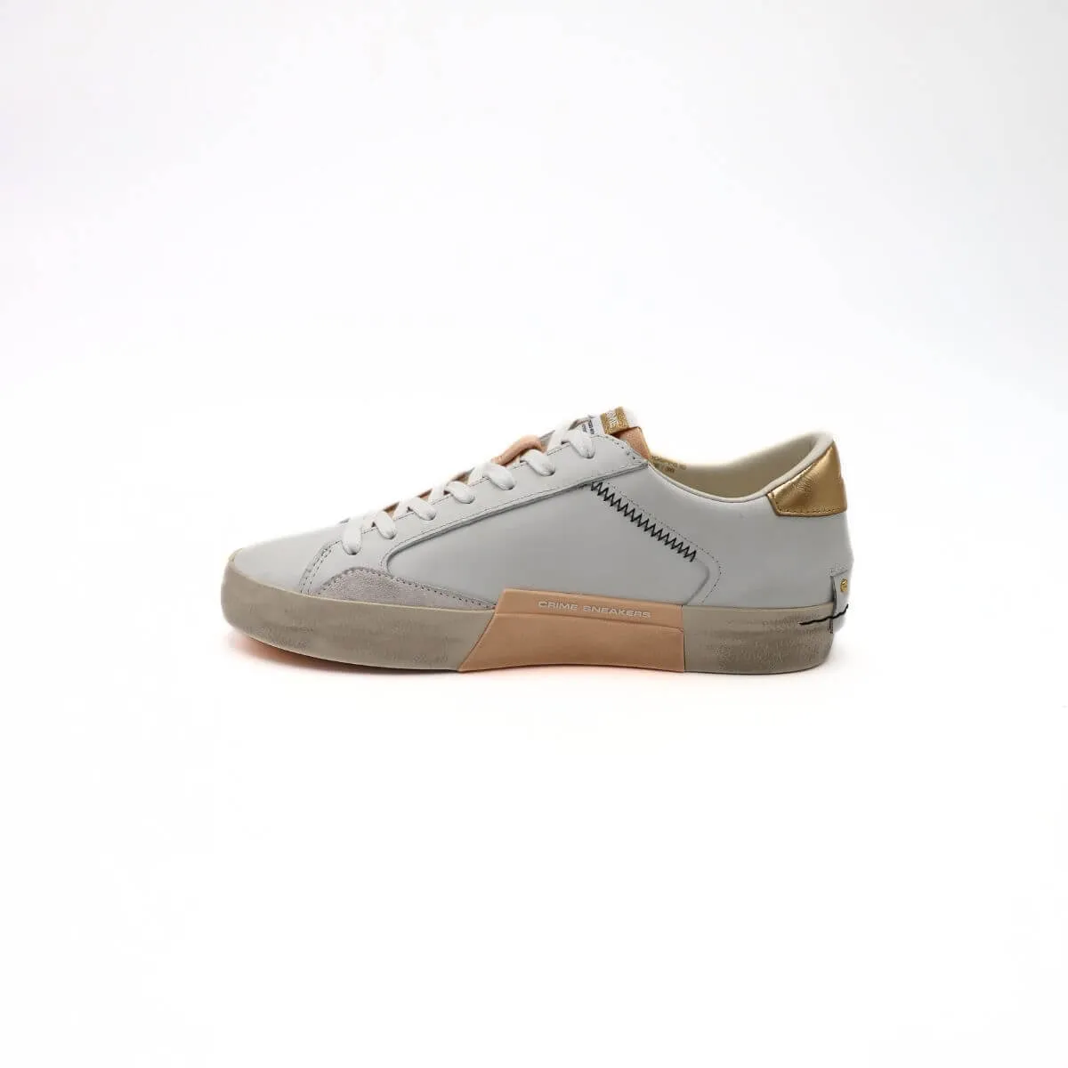 CRIME LONDON SNEAKER 27006 PP6.10 BIANCO/ROSA  