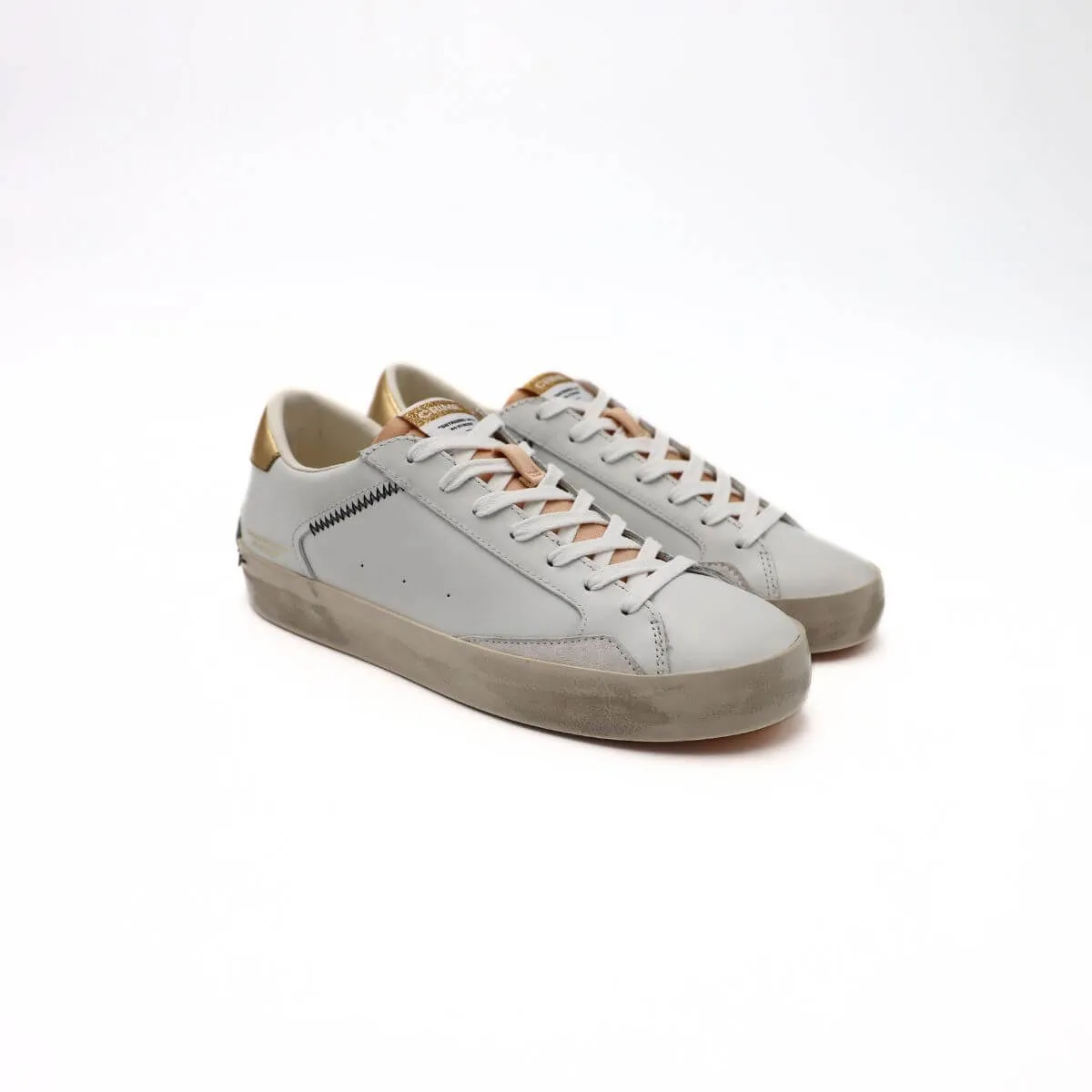 CRIME LONDON SNEAKER 27006 PP6.10 BIANCO/ROSA  