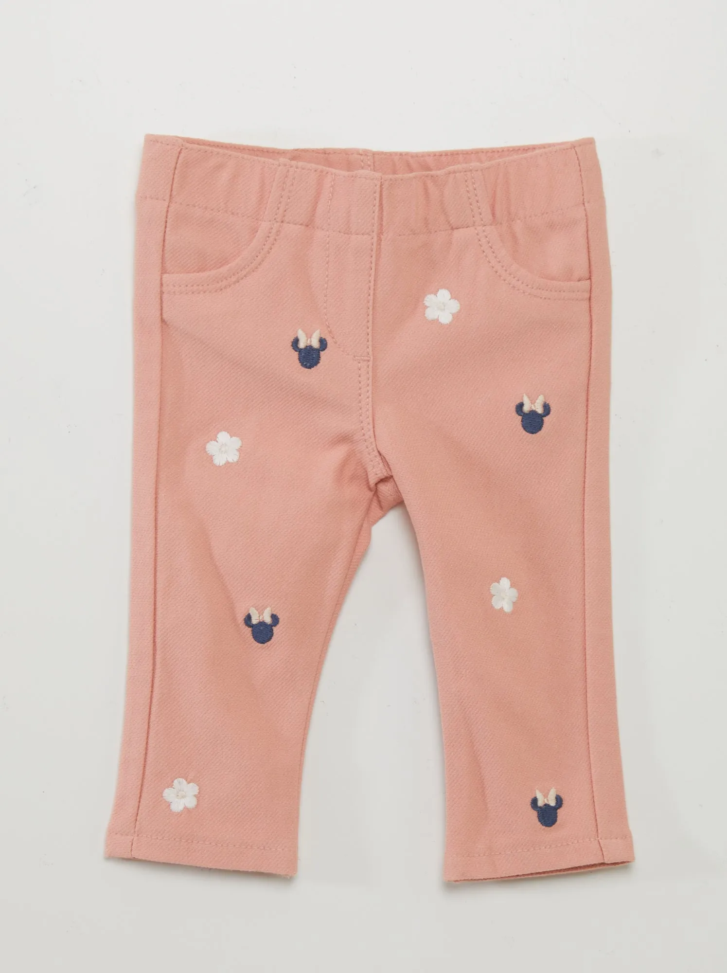 Jeggings con stampa 'Minnie' - ROSA