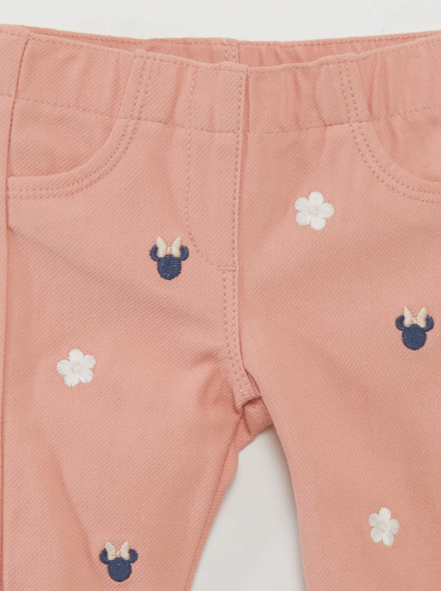 Jeggings con stampa 'Minnie' - ROSA