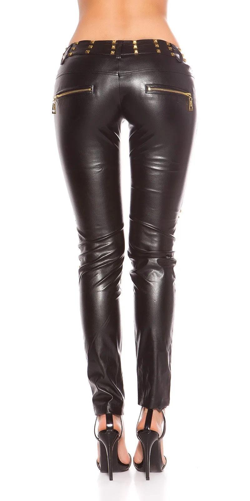 Leggings ecopelle LE022 nera