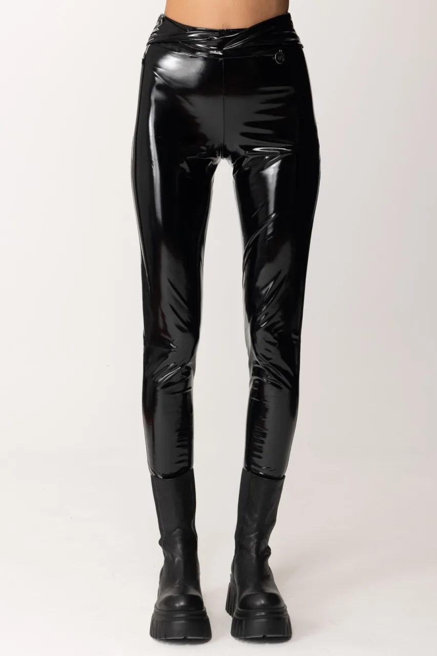 Leggings in vinile Nero