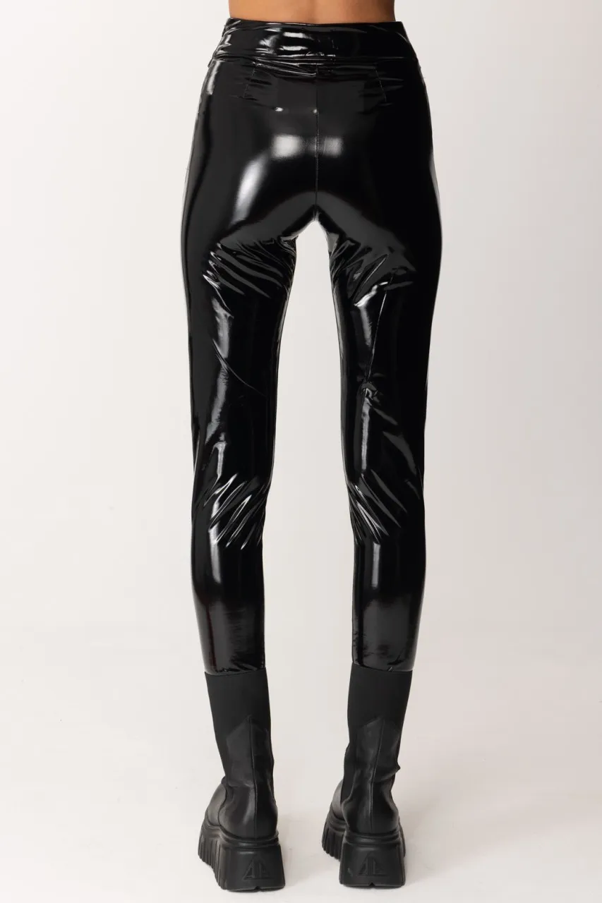Leggings in vinile Nero