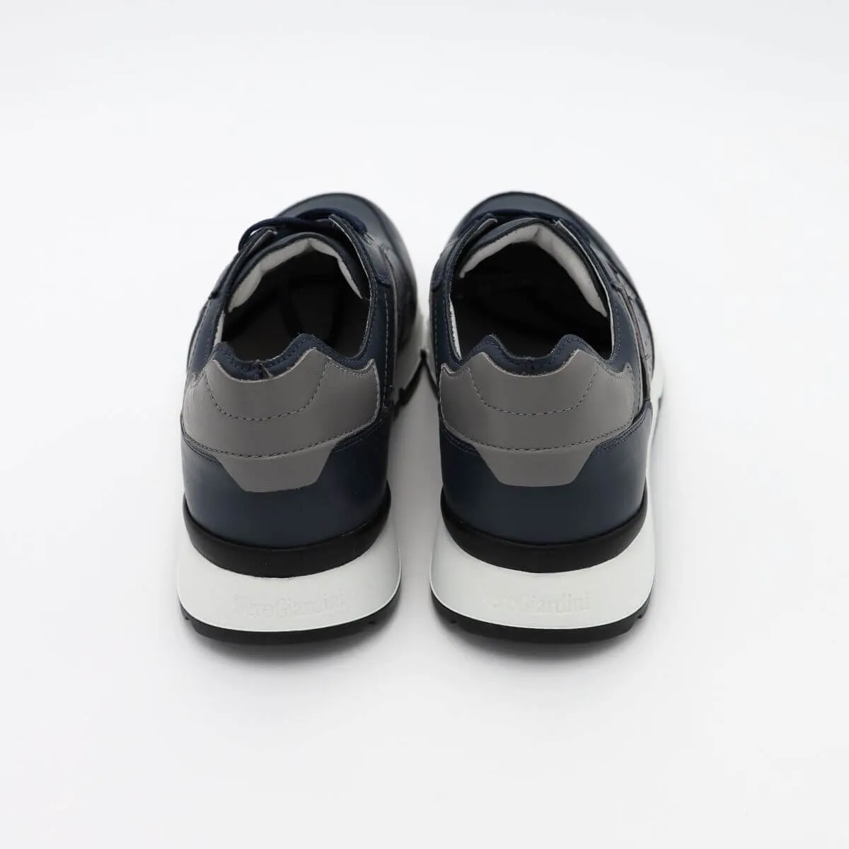 NERO GIARDINI SNEAKER E400192U 200 PELLE BLU  