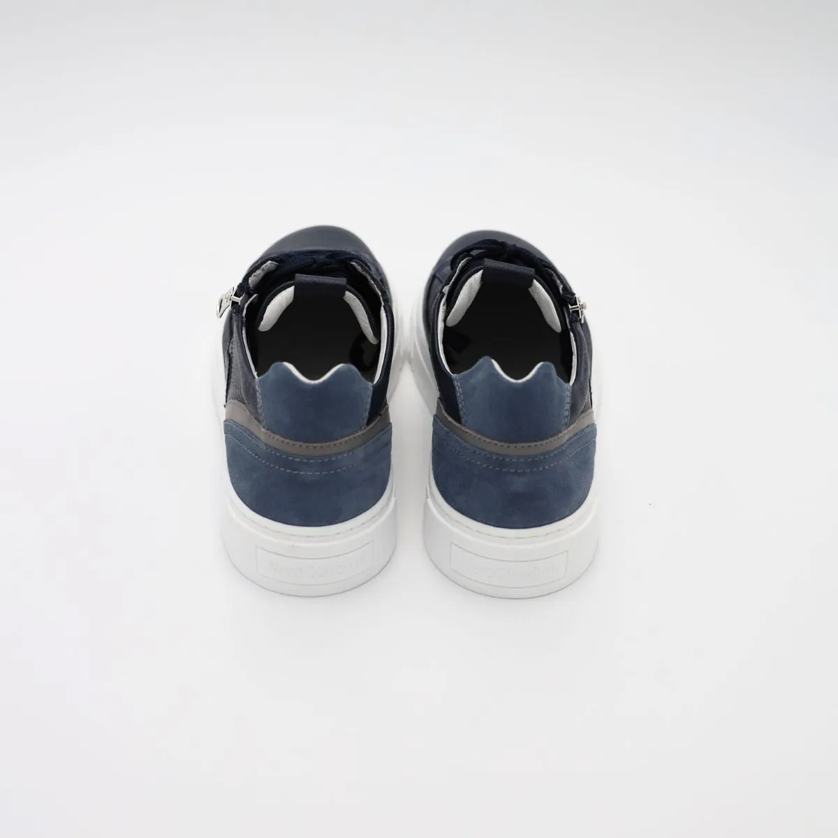 NERO GIARDINI SNEAKER E400241U 200 ZIP BLU  