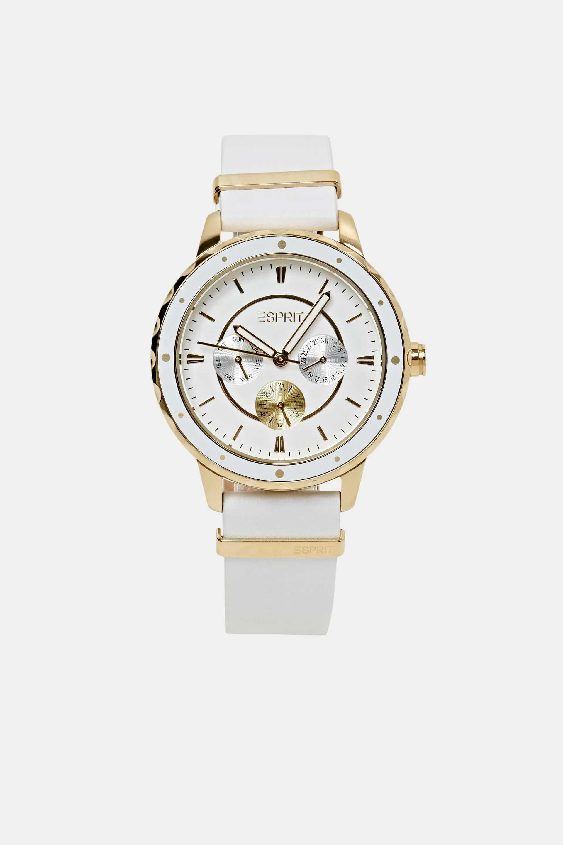 Orologio multifunzione con cinturino in pelle