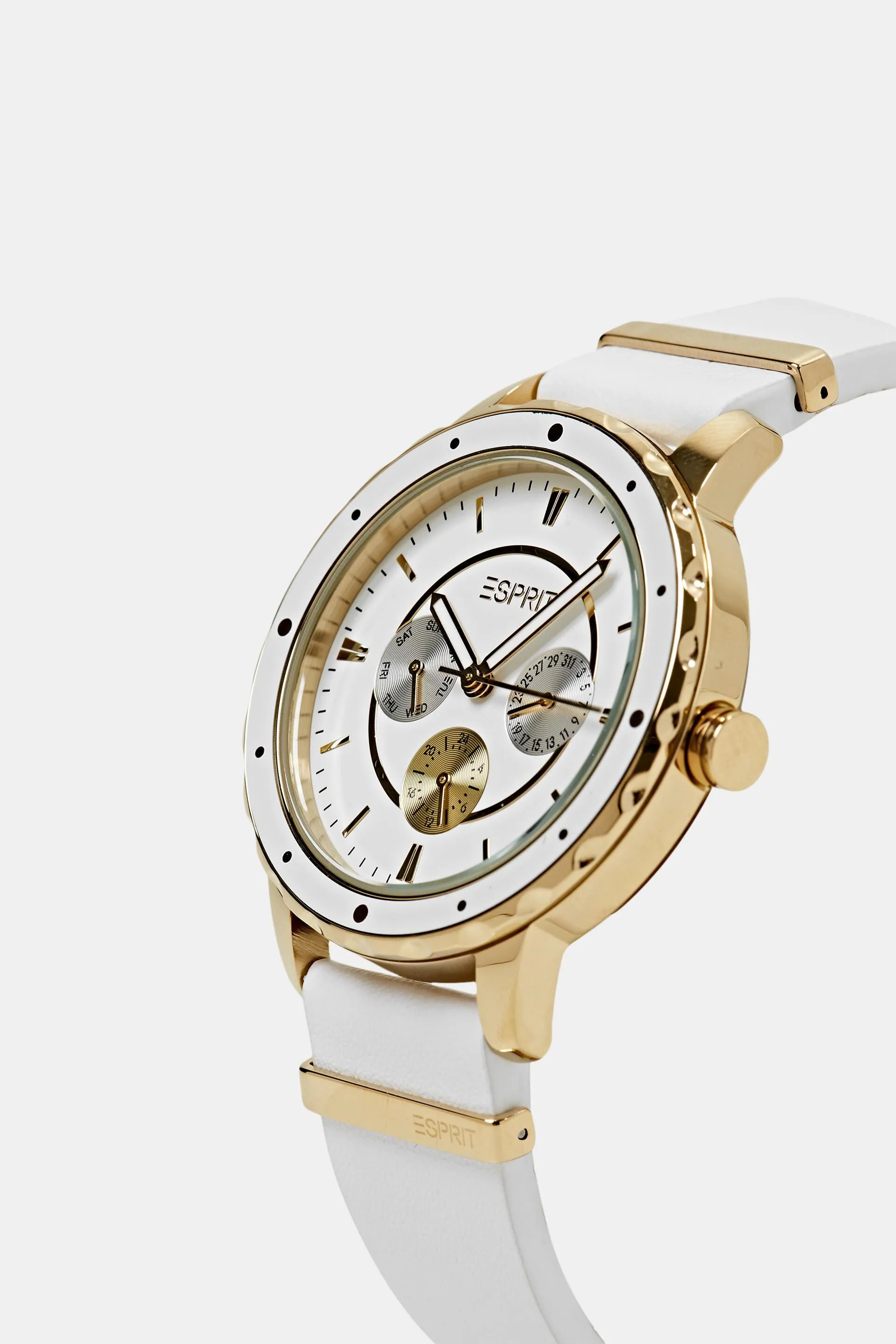 Orologio multifunzione con cinturino in pelle