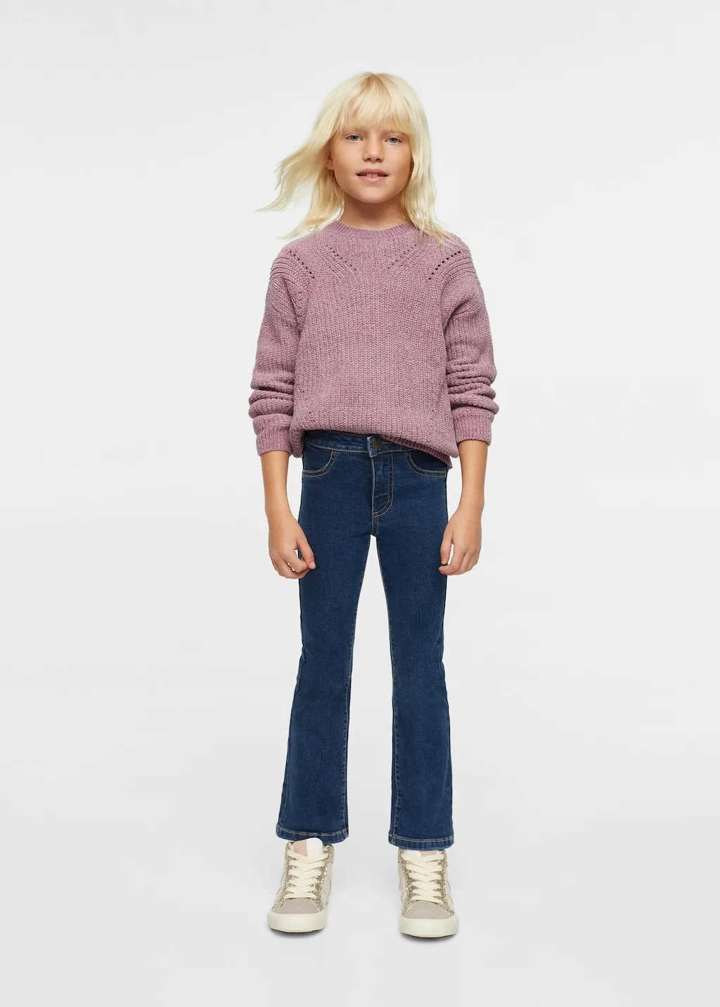 Pullover maglia intrecciato