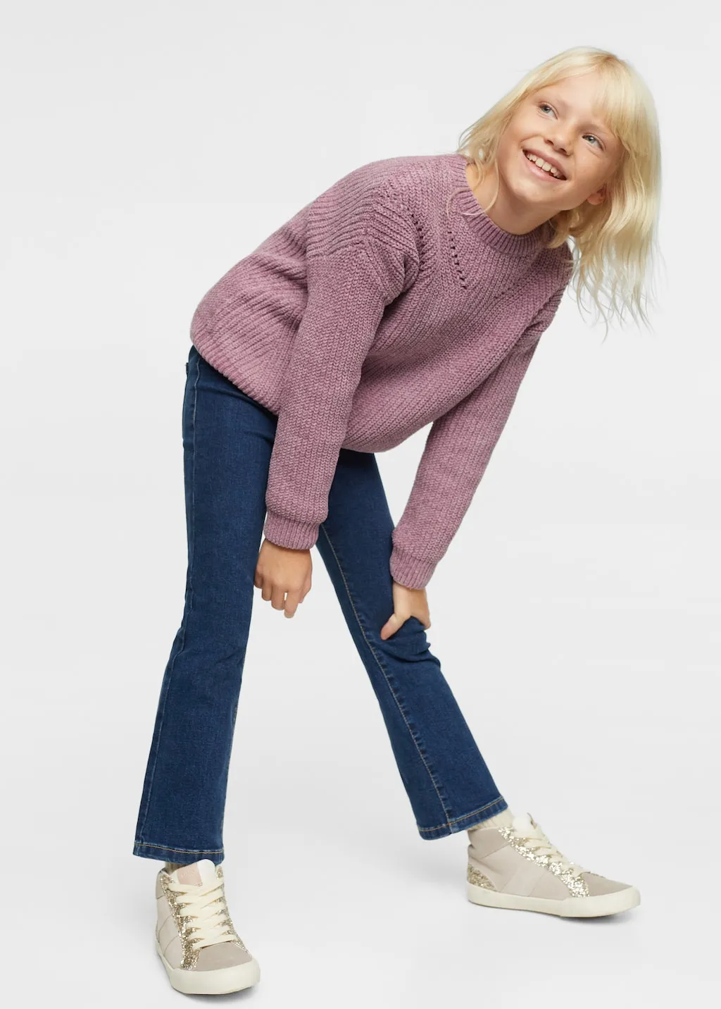 Pullover maglia intrecciato