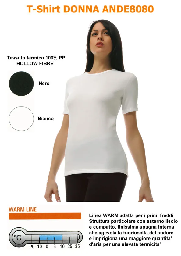 T-SHIRT DONNA TERMICA D.FENSE ANTISUDORE ANDE8080