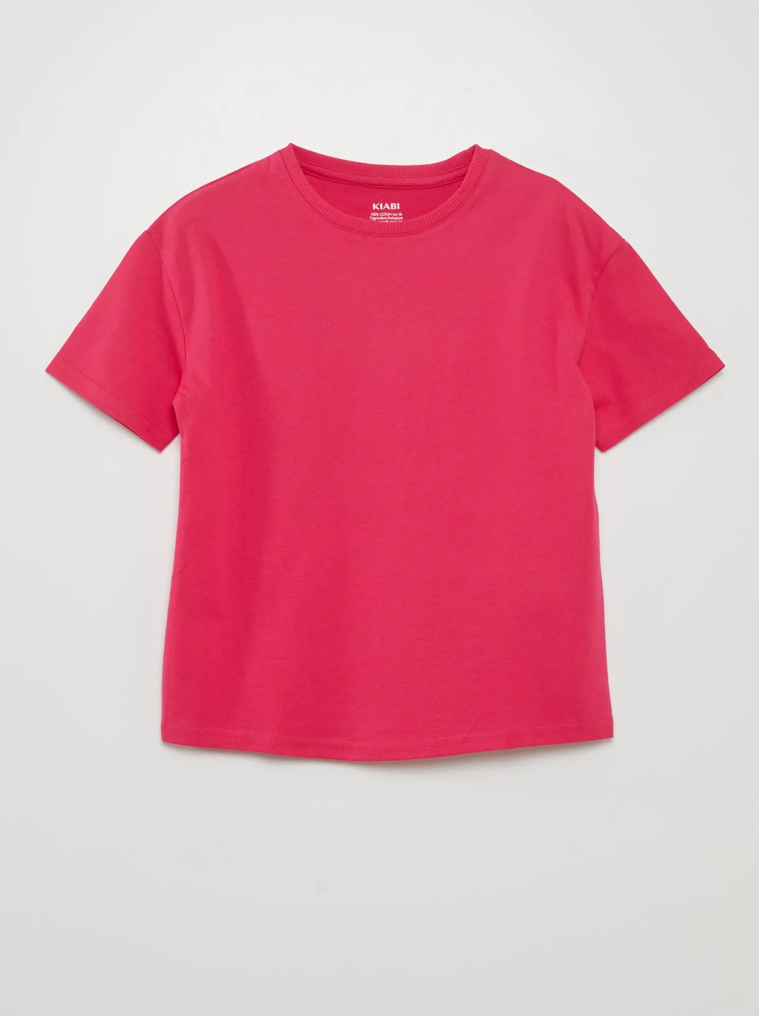 T-shirt in maglia jersey pesante - Tough Cotton - ROSA