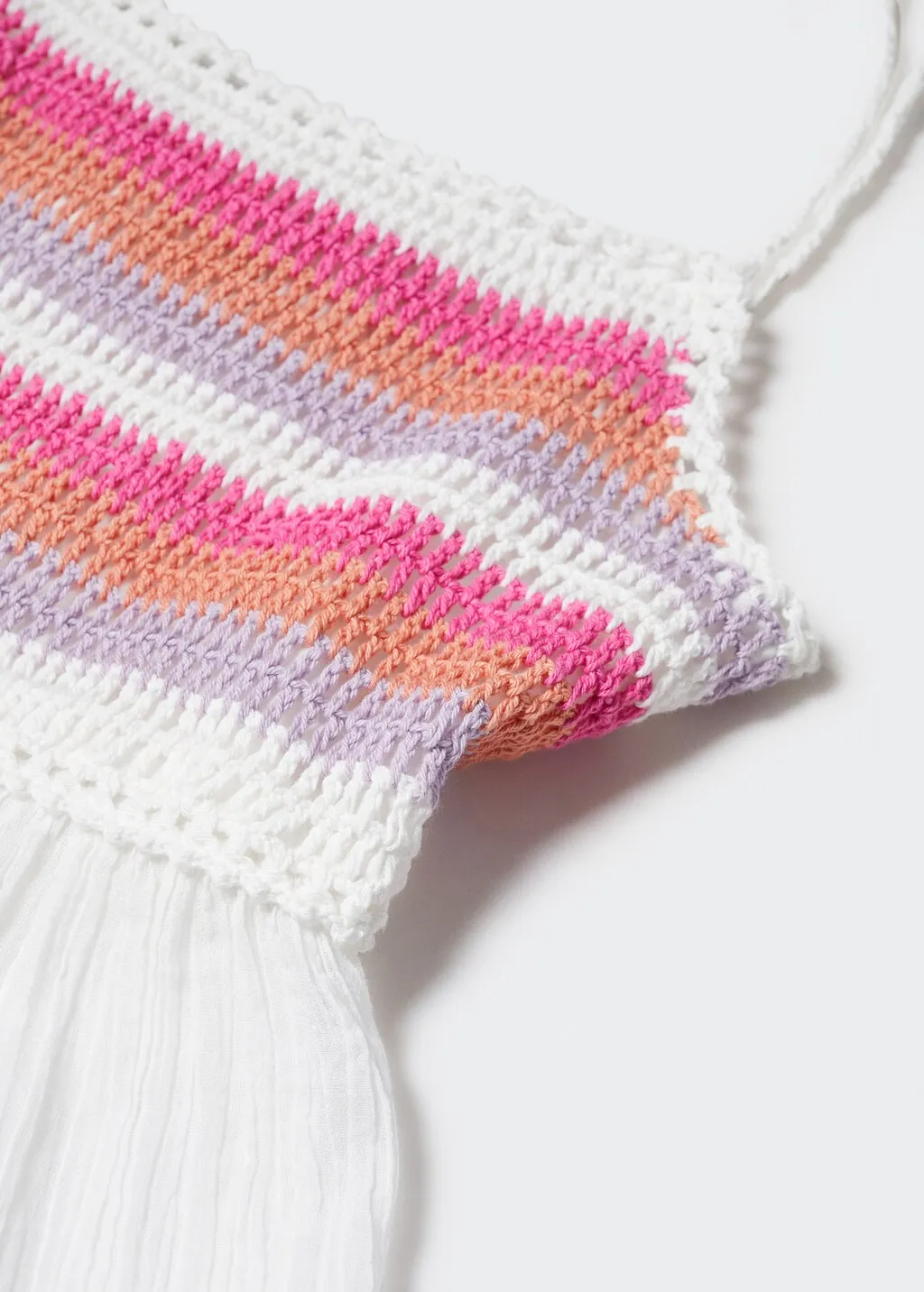 Top maglia multicolore